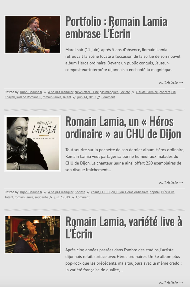 Quelques parutions sur DijonBeaune.fr